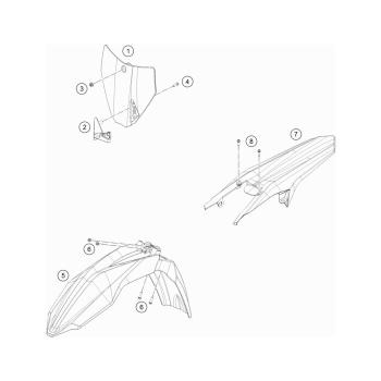 Heckteil Husqvarna 85ccm